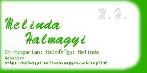 melinda halmagyi business card